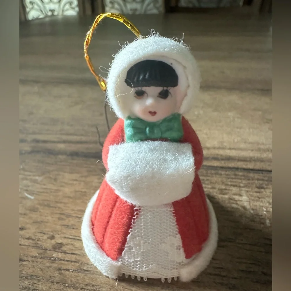 VTG. L’il Chimers Heirloom Doll Handcrafted Porcelain Bell Ornament